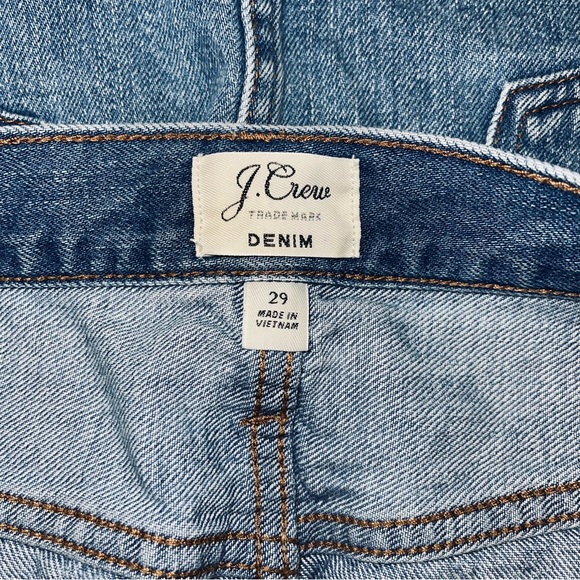 J. Crew Jean Skirt Women’s Size 29 Medium Blue Wash Denim Cut Off Mini Vintage - Picture 5 of 6